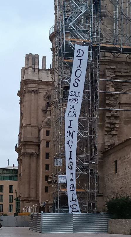 Catedral de Málaga días antes de la manifestación por la Invisible (1)